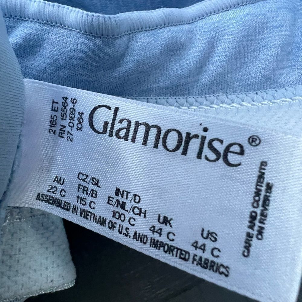 Glamorise Women's Plus Size MagicLift Moisture Control Bra Wirefree #1064 44C - Picture 7 of 8